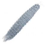Extensie de par afro Deep Water Wave Twist Crochet de 80 cm Cod ADWSLVB Silver Blue